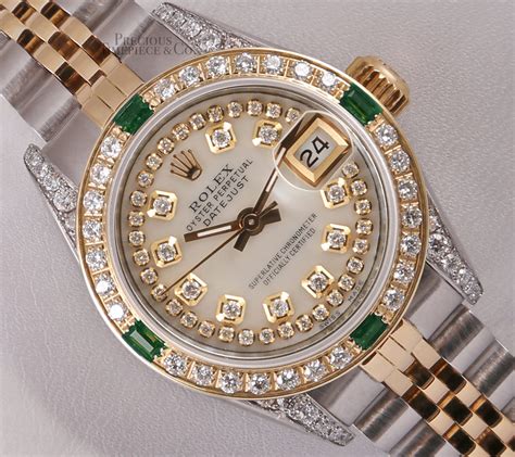 rolex 26mm lady datejust diamond gold steel watch|rolex lady datejust 26 price.